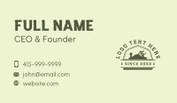 Hand Planer Woodworking Carpentry Business Card