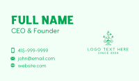 Green Nature Pillar  Business Card Design