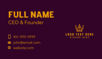 Abstract Golden Crown Business Card