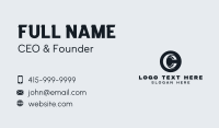 Company Firm Letter C Business Card Design