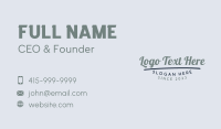 Cursive Generic Wordmark Business Card