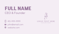 Purple Adult Nude Business Card Design