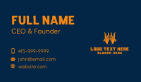 Orange Phoenix Flame  Business Card