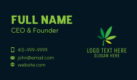 Weed Leaf Therapy Business Card Design