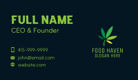 Weed Leaf Therapy Business Card