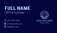 Night Forest Mountain Business Card Design
