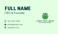 Organic Green Butterfly Business Card Design