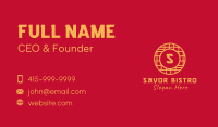 Chinese Oriental Letter Business Card