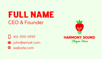 Strawberry Light Bulb Business Card