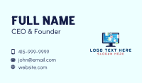 Software Computer Technology Business Card Design