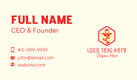 Red Rose Badge  Business Card
