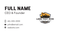 Backhoe Business Card example 4