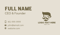 Old Mustache Man  Business Card