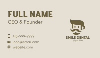 Old Mustache Man  Business Card