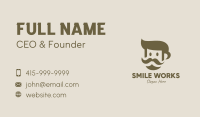 Old Mustache Man  Business Card Design