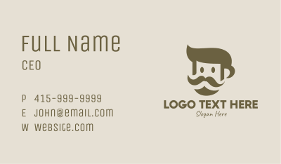 Old Mustache Man  Business Card