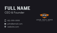 Wing Shield Car Sedan Business Card