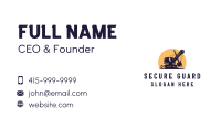 Backhoe Business Card example 2