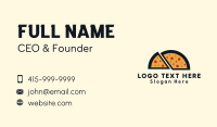 Pizza Slice Snack Business Card Design