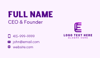 Letter Business Card example 2