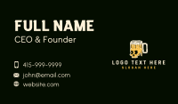 Skull Beer Mug Business Card Design