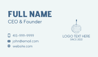 Blue Ball Candle  Business Card