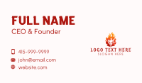Skull Flame Gaming Business Card