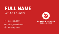 Red Flame Letter Q Business Card Image Preview