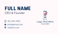 Juice Bar Business Card example 2