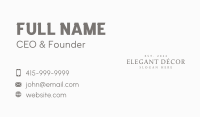 Elegant Generic Wordmark Business Card Image Preview