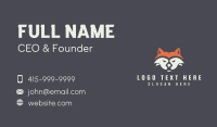 Fox Face Mascot Business Card