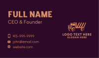 Delivery Truck Transport  Business Card