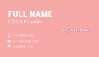 Pregnant Business Card example 3