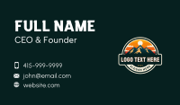 Outdoor Mountain Sunset Business Card