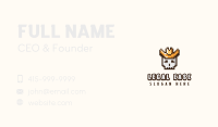 Pixelated Cowboy Skull Business Card