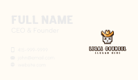 Pixelated Cowboy Skull Business Card