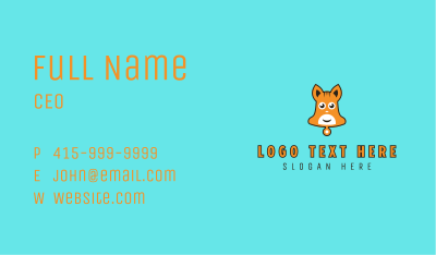 Cute Bell Hamster Business Card