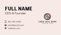 Carpentry Tool Saw Badge Business Card
