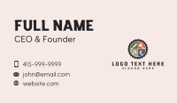 Carpentry Tool Saw Badge Business Card Design