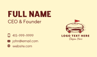 Fast Food Burger Delivery Business Card