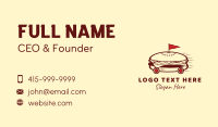Fast Food Burger Delivery Business Card Design