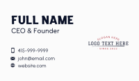 University Business Card example 4