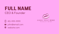 Lips Beauty Lipstick Business Card