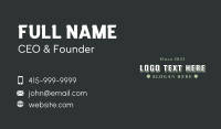 Generic Company Wordmark Business Card