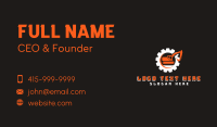 Construction Excavator Builder Business Card Design