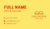 Burger Buns Business Card example 4