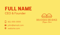 Burger Buns Restaurant Business Card Image Preview