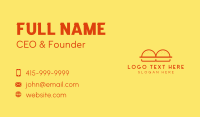 Burger Buns Restaurant Business Card