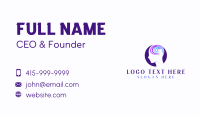 Colorful Mind Head Business Card