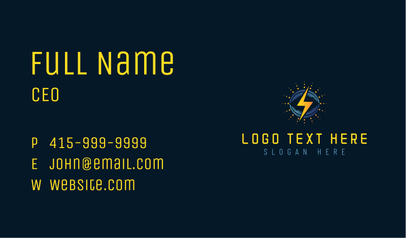 Panel Business Card example 2